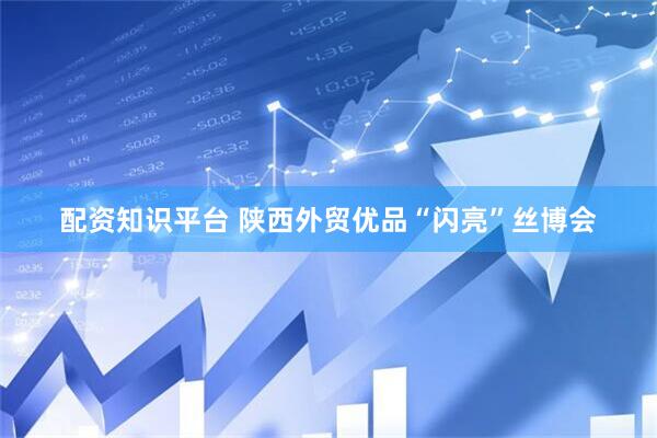 配资知识平台 陕西外贸优品“闪亮”丝博会